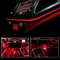 LED Strip EL ลวดสลิง Auto บรรยากาศโคมไฟตกแต่งสำหรับ Peugeot Peugeot 308 208 BMW E46 A5 E90 E60 Audi A6 E39 Q7 TT Q3