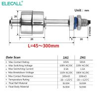 ELECALL Water Level Float Switch High Temperature Resistant Water Tower Tank Automatic Sensors Controller 304 stainless steel