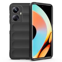 เคสซิลิโคนนิ่มสำหรับ Realme 10 4G / 10 Pro / 10 Pro Plus Pro + 5G-Friendly ผิวกันลื่นปกป้องกล้องกรอบหลังทรงสี่เหลี่ยม