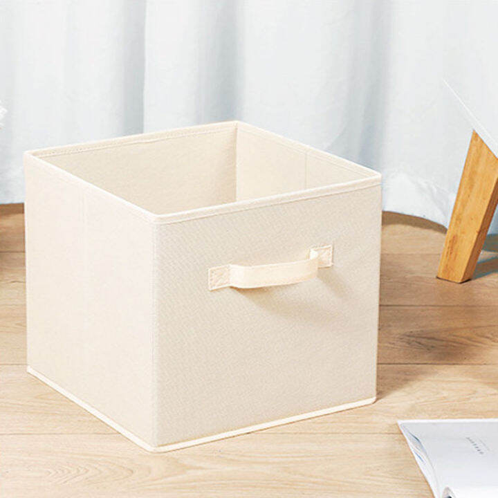 Collapsible Fabric Storage Cube Organizer with Handle Storage Bins for