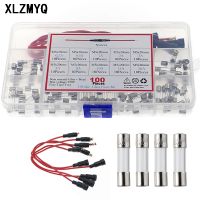 5x20mm Car Fast Fuse Holder Inline Screw Type with 16 AWG Wire 100pcs Quick Blow Glass Tube Fuse Assorted Kit 250V Fuses