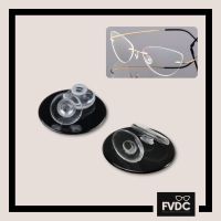 （A VOGUE）㍿♤ FVDC BUTTON SLIDE ON IN NOSE PAD REPLACEMENT FOR RIMLESS EYEGLASSES GLASSES NOSEPADS