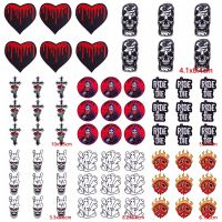 10 pcs/lot Wholesale Punk Skull Patch Iron On Patches On Clothes Skeleton Embroidered Patches For Clothing Stickers Sewing Badge