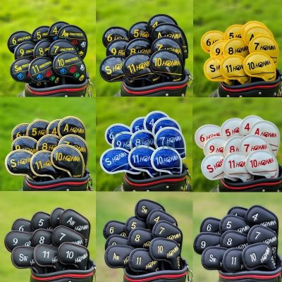 10pics/a Lot HONMA Beres Golf Club Iron Headcover Crystal Pu Leather for Iron Head Protect Cover Sports Golf Club Accessories Equipment