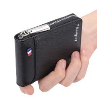 2022 Mens Wallet New Fashion Zipper Small Short Credit Card Holder For Men Retro Mini Mens Wallet With Coin Pocket Wallets