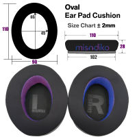 Misodiko [อัพเกรด Comfy] Universal Oval Ear Pads Cushions สำหรับ ATH-M50x M40x MSR7, HyperX Cloud Alpha Stinger Mix Flight Headset