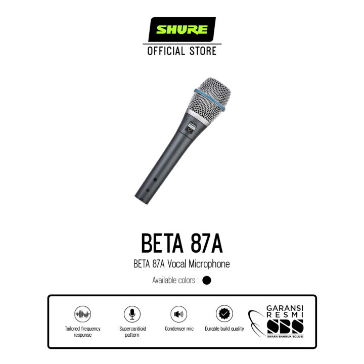 Shure BETA87A-X Vocal Microphone | Lazada Indonesia