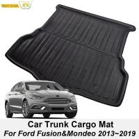 ด้านหลัง Trunk Boot Mat สำหรับ Ford Fusion Mondeo 2013 2014 2015 2016 2017 2018 2019 Cargo Liner ชั้นถาดพรมโคลน Pad Protector