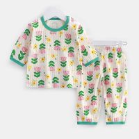 Childrens Pajamas Sets 2023 Summer Air-conditioned Clothes for Girls Boys Sleepwear Baby Underwear Suit Toddler Pijama 1-10T