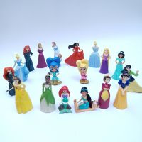 Princess Figures10pcs/Lot 10-13cm Frozen Elsa Anna Mermaid Cinderella Flower Fairy Action Figures PVC Model Collection