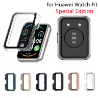 PC Watch Cover For Huawei Watch Fit Special Edition Case Bumper Tempered Screen Protector For Huawei Fit Special Edition