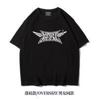 tshirtAmi Kaji สไตล์ญี่ปุ่น ins หนักห้าจุดแขน oversize ไหล่แขนสั้นเสื้อยืด babymetal ผู้ชายและผู้หญิง bfS-5XL  IGLB