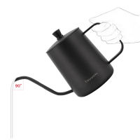 350600ml Gooseneck Drip Kettle Non-Stick Food Grade Stainless Steel Thin Mouth Swan Neck Coffee Tea Pot With Lid Coffeeware