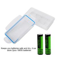 【มีของพร้อมส่ง】COD 2PCS 18650 Battery Storage Box Case Holder Waterproof Batteries Protector Cover