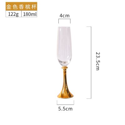 Luxuly Wine Glass Cups Set Metal Bottom Diamond Red Wine Crystal Party Cup Home Restaurant Cocktail Champagne Drinkware Glasses