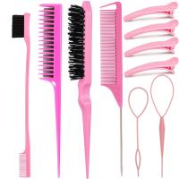 【YF】☏  10pcs Hair Styling Comb Set Teasing Rat Tail Combs Tools Braid