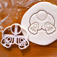 Floral Bunny Shape Mould Cake Decorating Tool Easter Egg Cookie Embossing Mould Bunny Shape Cake Mould Cake Mould