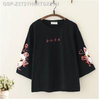 ♝◄ อนิเมะ T Raposa Impresso Lolita Feminino Menina Harajuku Primavera Preto Superior Cosplay Traje Saia Roupas De Verão