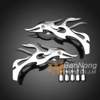 chrome flame shape Modified Motorcycle Rearview Mirrors For Honda Magna 250/750 steed 400 600 shadow 400/750 VTX1300/1800