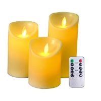 【CW】 Remote Control Fake Candle Flickering Flame Battery Powered Flameless LED For Wedding Bar Decoration Festival Celebration