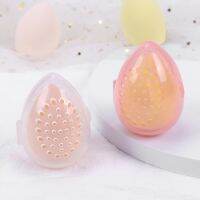 【CW】♕✓❦  Multi-hole Moisture-proof Transparent Sponge Holder Makeup Storage Teardrop-shaped