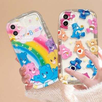 🌈Ready 🏆Compatible for iPhone 14 13 12 X Xr Xs 8 7 6 6s 2020 Cartoon Colored Shockproof Air Cushion Silicone Cover