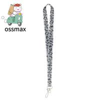 OSSMAX สายคล้องบัตรพาสปอร์ตแบบพิเศษ,สายคล้องที่ใส่พวงกุญแจโทรศัพท์มือถือบัตรประจำตัวแขวนเชือกบัตรผ่านสัญลักษณ์ดนตรีสายคล้องกุญแจที่ยึดป้ายพวงกุญแจ