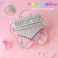 【YF】 Thumb Piano17 keys Kalimba Musical InstrumentsTransparent Color Painting With Accessories