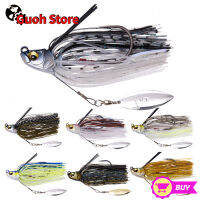 Guoh Store เหยื่อตกปลา Bass จับปลา Jigs ว่ายน้ำสำหรับ Bass Fishing Jigs Weedless หัว Ned-Jigs ผสมสีตกปลาโลหะ