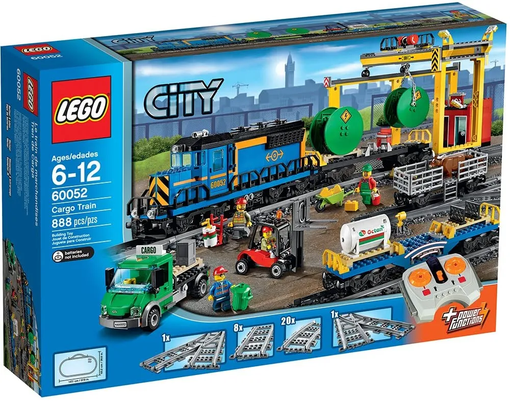 Hot sale ✪ LEGO Đồ chơi Lego City Freight Train 60052 (888 miếng) đảm bảo  chính hãng Từ Đan Mạch Quà tặng đồ chơi gạch 