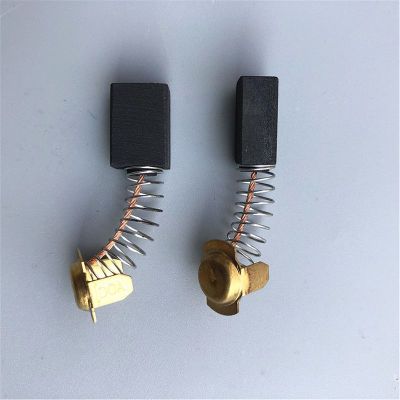 2pair 4pcs 7x11x15mm Black Carbon Brush with Spring Copper Pad Electric Motors Brush for Polishing Machine Angle Grinder Rotary Tool Parts Accessories
