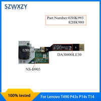 SZWXZY สำหรับ T Hink P AD P43S P14S T14การ์ดเครือข่ายคณะกรรมการและเคเบิ้ล02HK993 T490 DA30000LE30เรืออย่างรวดเร็ว