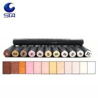 STA 12 Color Professional Artist Sketch Markers Pen Double Head Skin Art Marker Pen for School Student Supplies