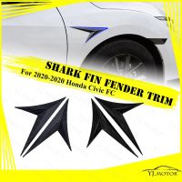 บังโคลน ทรงสามเหลี่ยม ดัดแปลง สําหรับ Honda Civic FC Shark Fin 2016-2020 Side Fender Trim