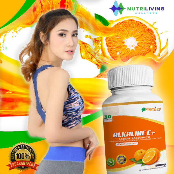 NutriLiving Premium Alkaline C with ZINC 30 Capsule (NO BOX) Vitamin