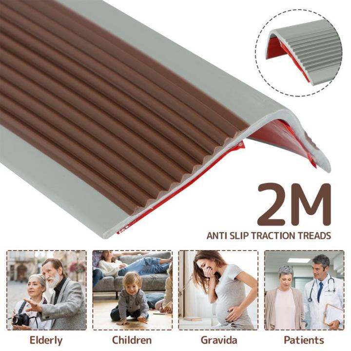 Stair Edge Protector LShape Step Edge Trim Strips Nonslip Stair Nose