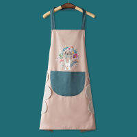 WomenS Kitchen Apron MenS Household Kitchen Apron Wipeable Waterproof And Oil-Proof Table Vegetable Female Baking Accessories