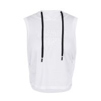 Sports Sleeveless Hooded Yoga Shirt Women Long Tank Tops Back Hollow Out Fitness Gym Wear Clothing Smock