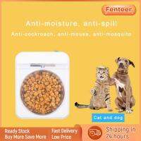 Fenteer เครื่องจ่ายอาหารสัตว์สมาร์ทเซนเซอร์อินฟราเรดอัตโนมัติสำหรับสุนัขแมวของเหล็กสแตนเลสในตัว