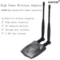 KEBETEME 300Mbps ยาว BT-N9100 USB WIFI Adapter การ์ดเครือข่ายไร้สาย RTL8192FU 3000MW เสาอากาศคู่