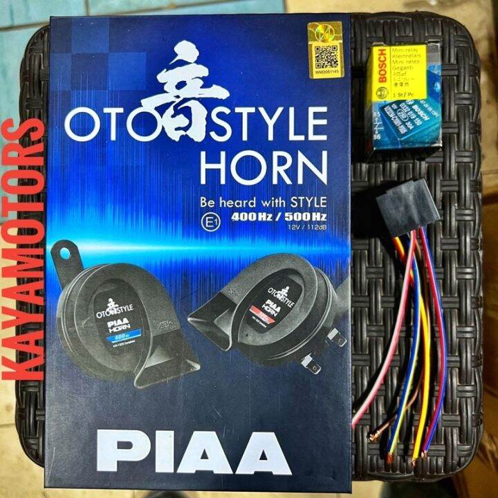 ORIGINAL PIAA Motorcycle/Car Horn with free bosch and horn relay