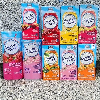 Sugar-free low-calorie fruit flavor powder juice brewing powder solid drink CRYSTAL LIGHT DRINK MIX