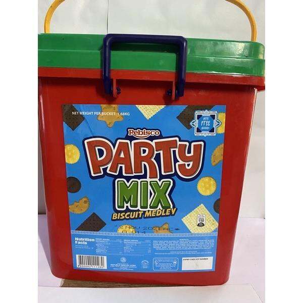 Rebisco party mix biscuit medley with free giodies 1.68 kg Lazada PH