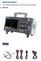 Hantek DSO2D10 ออสซิลโลสโคป+ฟังก์ชั่นเจน 2CH 100MHz 1GSa/s, 8MHz memory depth + 1 CH 25MHz Arbitrary function generator