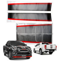 สติ๊กเกอร์ Sticker ติดรถ กระโปรงหน้า + ฝาท้าย ขนาด 7x50x1 cm. สีเทาแดง 1ชิ้น  Isuzu D-Max D max D-Max 1.9 อีซูซุ ดีแม็ก ดีแม็ค 2ประตู 4ประตู ปี 2016 - 2018 สินค้าราถูก คุณภาพดี Front Hood Rear Tailgate Sticker X-Series