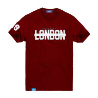 AQUANINE เสื้อยืด HIP STREET ลาย London ST (สีแดงเลือดหมู Maroon)