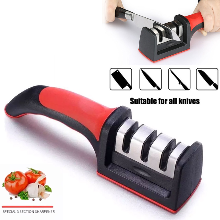 Knife Sharpener Professional 3 Stage Knife Sharpening Tool Scissor