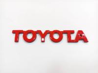 AD.โลโก้ TOYOTA สีแดง 14×2.5cm