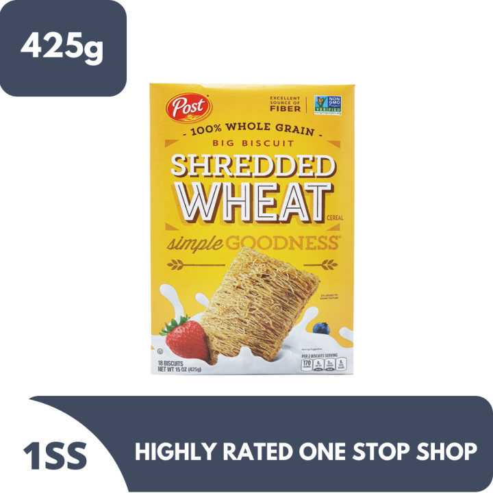 Post 100% Whole Grain Shredded Wheat 425g | Lazada PH