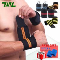 ☊✻◊ 1Pair Wristbands Wrist Support Brace Carpal Protector Bracers For Gym Sports Wrap Band Weight Lifting Cross Training Fitness